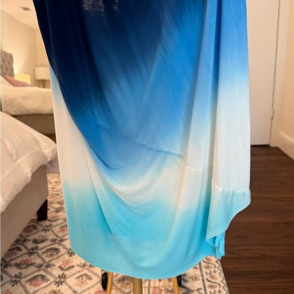 Young Fabulous & Broke YFB Blue Ombré Sleeveless Tunic Dress Cover Up- Medium - Picture 6 of 7